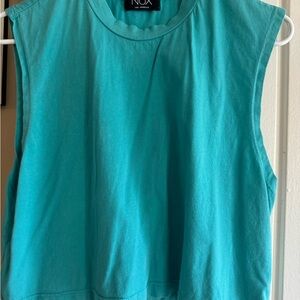 NUX Women's Teal Sleeveless Top